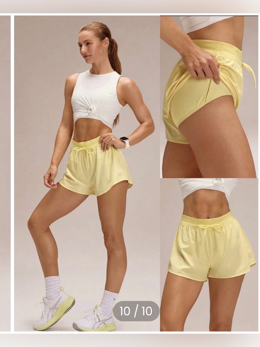 Glowmode Vital Spirit 2.5 shorts. NWT. Size XS. Yellow. Quick dry.